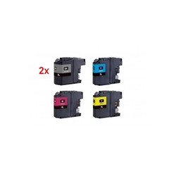 Brother LC-127XL/125XL pack plus kompatibilních inkoustových kazet Peach, 2x LC-127 + 3x LC-125CMY