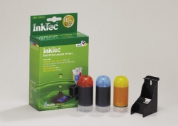 Plnící sada InkTec pro Lexmark 42, 88 3x20ml barevná + plnící držák