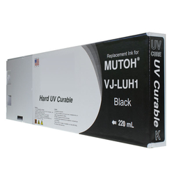 Replacement Cartridge UV LED 220ml Black for Mutoh