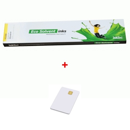 Inkoustová kazeta InkTec 440ml Yellow EcoNova Pigment pro Oce + SmartCard