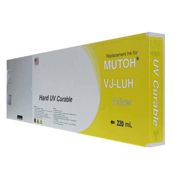 Kompatibilní kazeta UV LED 220ml Yellow pro Mutoh