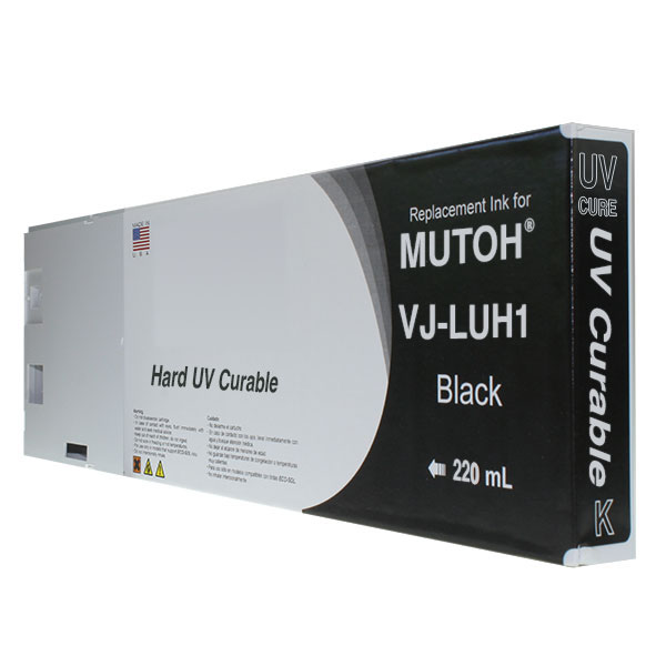 Kompatibilní kazeta UV LED 220ml Black pro Mutoh