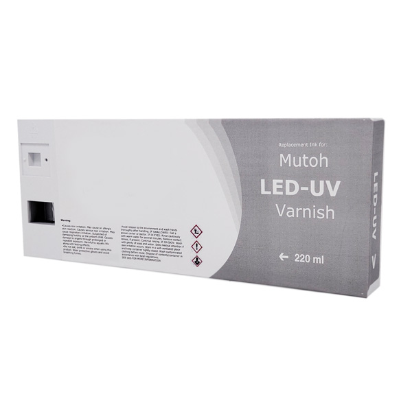 Kompatibilní kazeta UV LED 220ml Varnish pro Mutoh