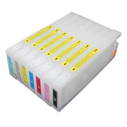 Set 7 refillable cartridges with chip for Epson Stylus Pro 7600/9600