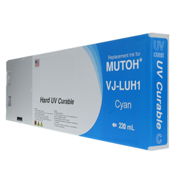Replacement Cartridge UV LED 220ml Cyan for Mutoh