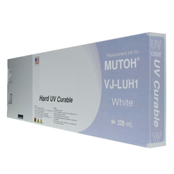 Kompatibilní kazeta UV LED 220ml White pro Mutoh